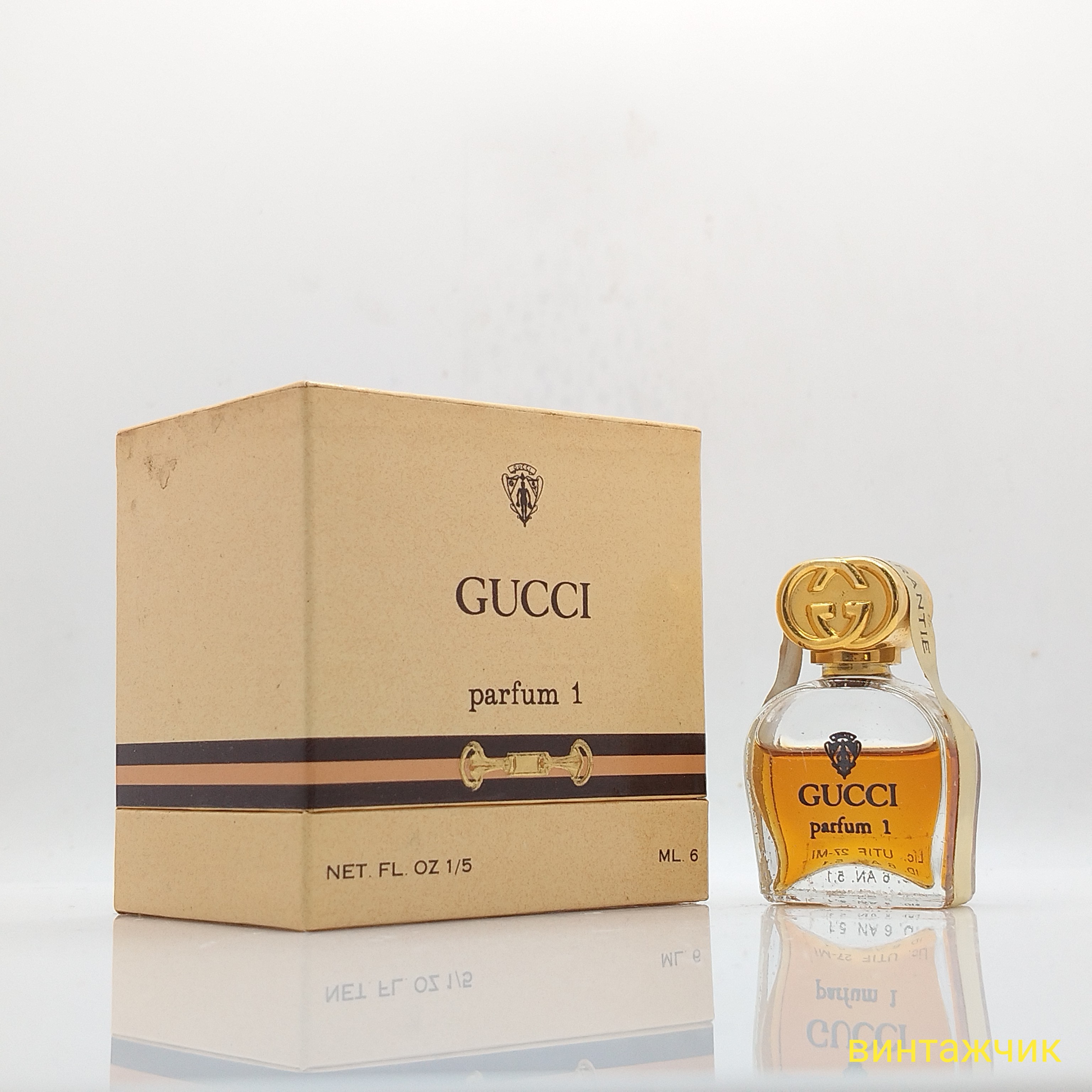 Parfum 1  Gucci  Parfum  Духи  Сплеш  6 мл  Франция  1980-е  Винтаж