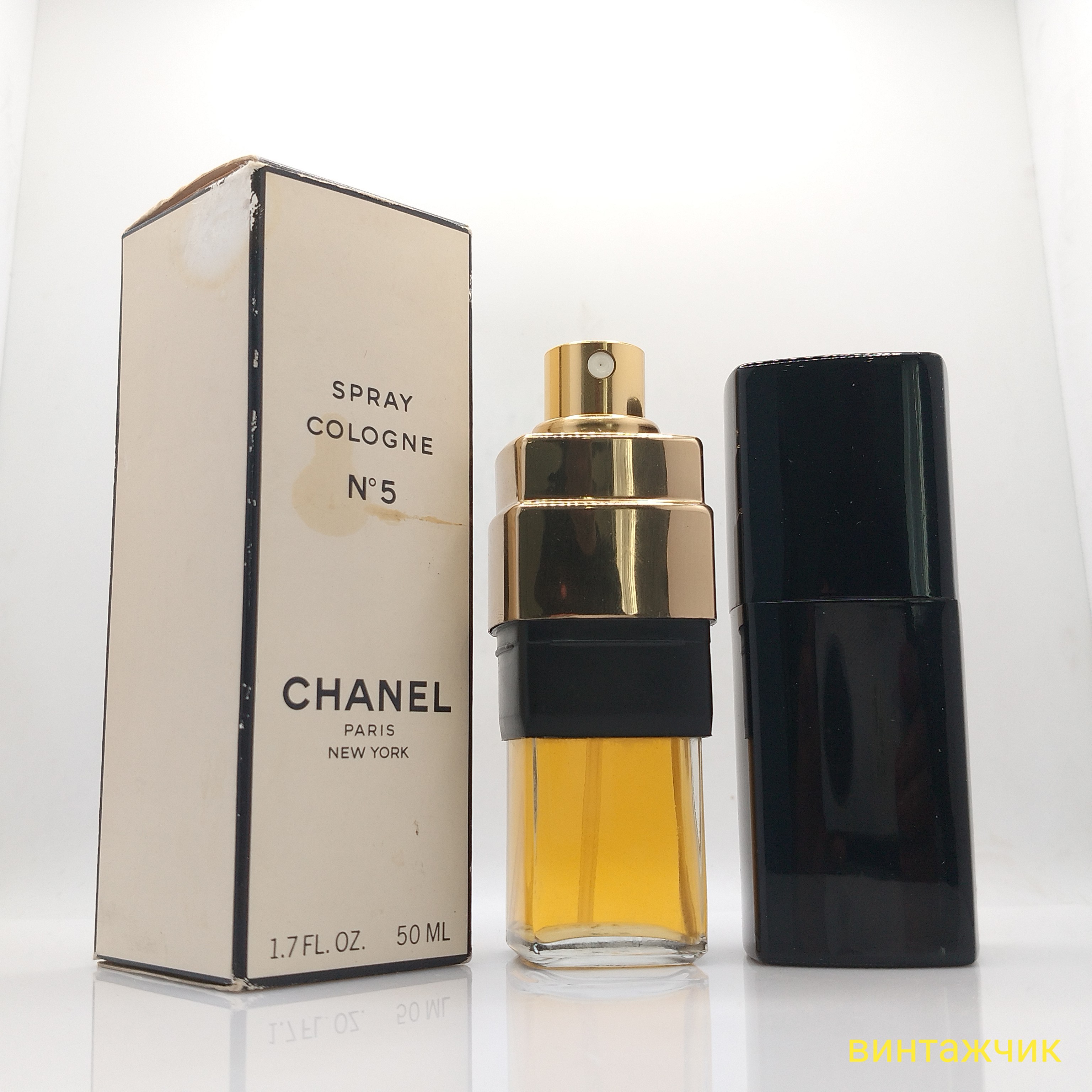 Chanel 5  Chanel  EDC  Одеколон  Спрей  50 мл  США  1990-е  Винтаж