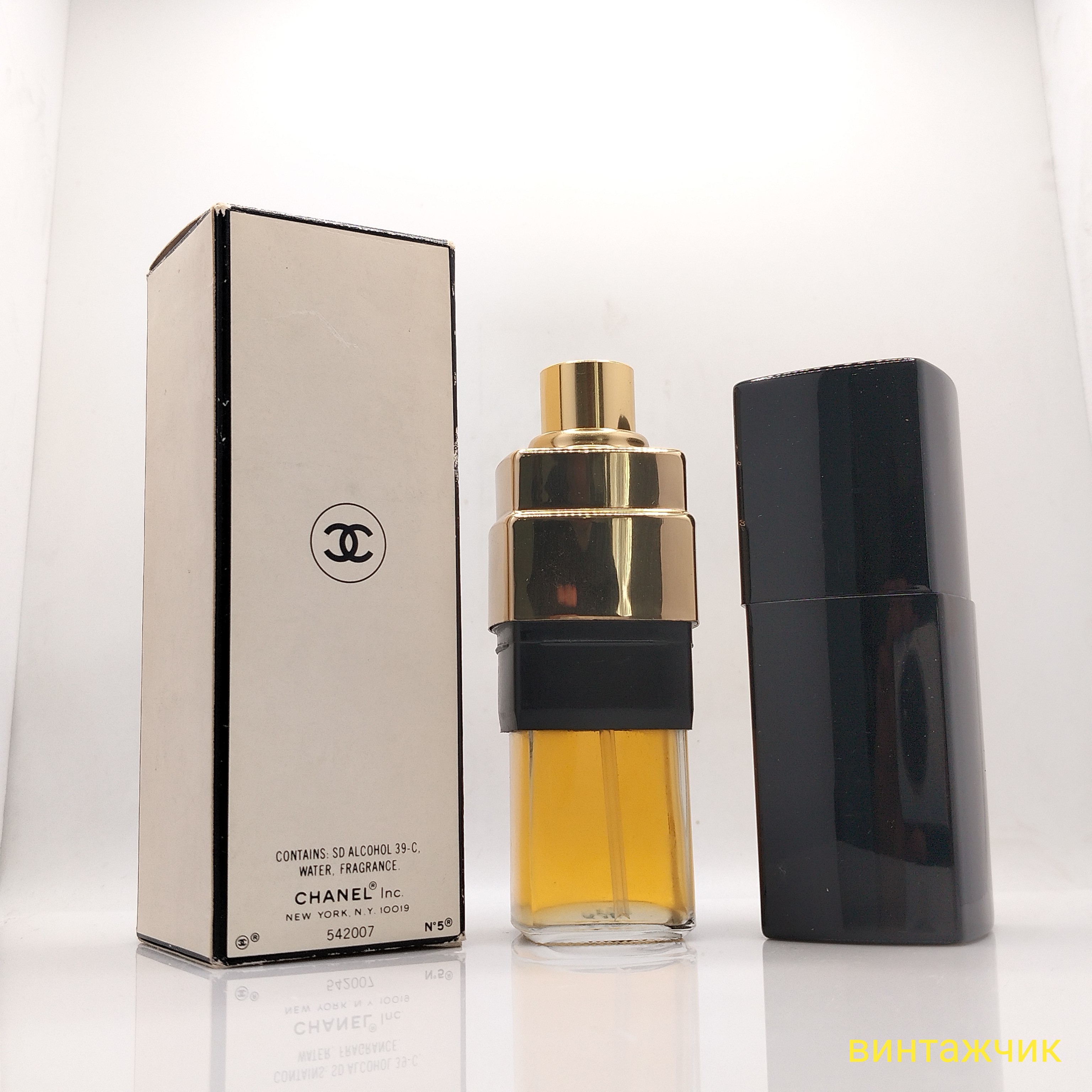 Chanel 5  Chanel  EDC  Одеколон  Спрей  50 мл  США  1990-е  Винтаж фото 2