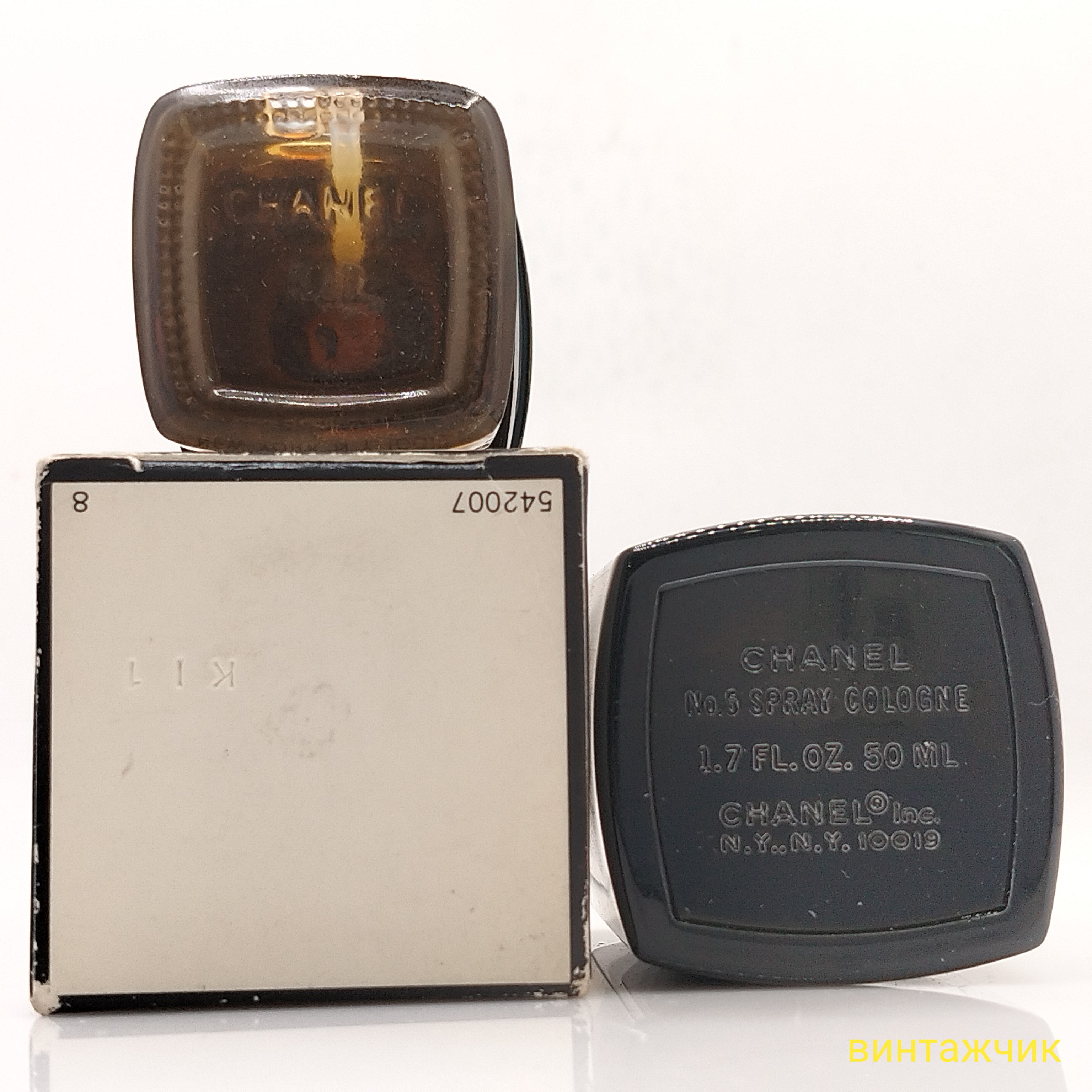Chanel 5  Chanel  EDC  Одеколон  Спрей  50 мл  США  1990-е  Винтаж фото 4