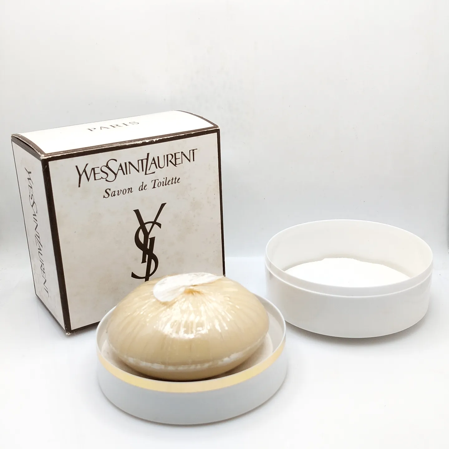 Y  Yves Saint Laurent  Savon  Мыло  105 гр  Франция  1990-е  Винтаж  СЛЮДА фото 2